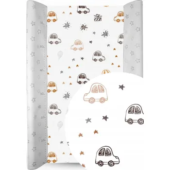 Prostěradlo Prostěradlo na přebalovací pult s autíčky Babymam s gumičkou bavlněné 70 cm