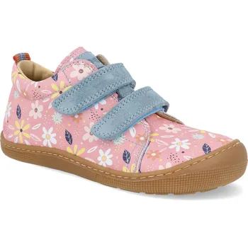 Dětská móda Barefoot dětské tenisky Koel - Danny Print Garden Coral růžové Velikost: 30