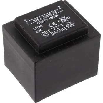 Transformátor Gerth PTF421202 transformátor do DPS 1 x 230 V 2 x 6 V/AC 8 VA 666 mA