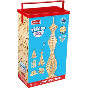 ostatní stavebnice Jeujura Dřevěná stavebnice Técap 3XL 300 dílů