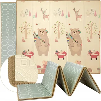 Hrací deka Vzdělávací podložka Milly Mally pěnová cestovní, vícebarevná, 197x177 cm