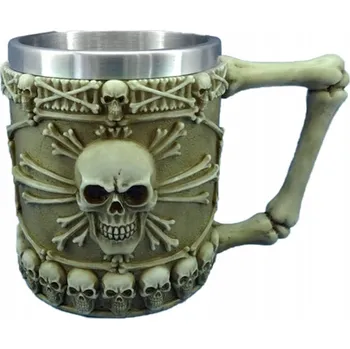 Vrták Dekorativní Pivní Sklenice s kostěnou rukojetí