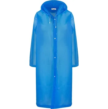 Dámský kabát Agrafka dámský kabát modrý oversize s kapucí univerzální velikost