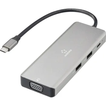 Renkforce USB-C® dokovací stanice RF-DKS-906 Vhodné pro značky (dokovací stanice pro notebook): univerzální Podporuje rozlišení 8K při frekvenci 30 Hz (1x) /