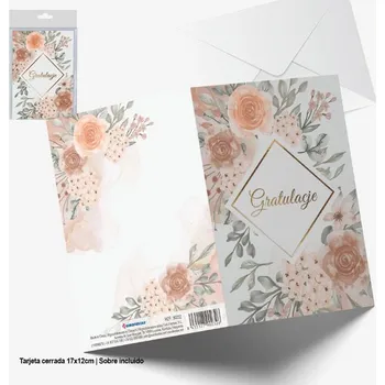 Přáníčko s květinovým motivem