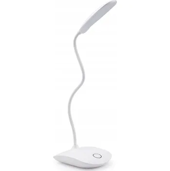 Lampička INF LED Stolní lampa otočná, stmívatelná, na baterie - bílá