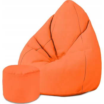 Sedací pytel Puf Sedací Vak Sako Orange Basic Dárek Podnožka MIX