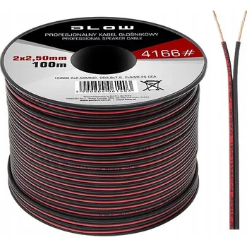 elektrický kabel Reproduktorový kabel mPartner CCA 2 x 2,5 mm2, 1 m