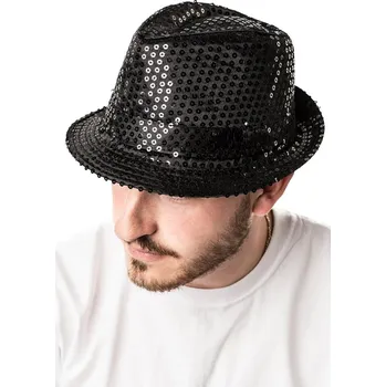 Klobouk Klobouk černý s flitry