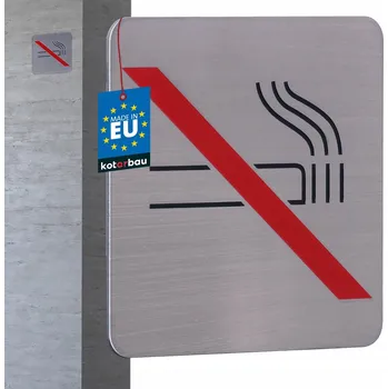 Informační tabulka ZNAČKA INFORMAČNÍ TABULKA OZNAČENÍ ZÁKAZ KOUŘENÍ PIKTOGRAM NEREZOVÁ OCEL