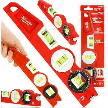 Vodováha Vodováha Milwaukee Torpedo 25 cm magnetická 360° s aretací