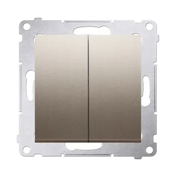 vypínač Schodišťový vypínač Klasik, Zápustný Kontakt Simon zlatý DW6/2L.01/X/44