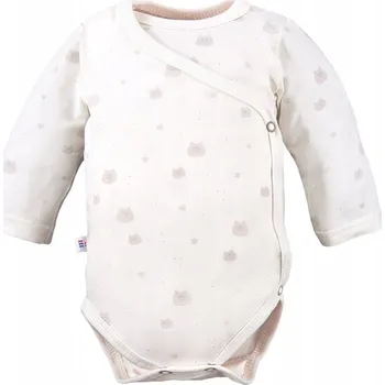 Dětské zavinovací body s medvídky, barva ecru, velikost 50