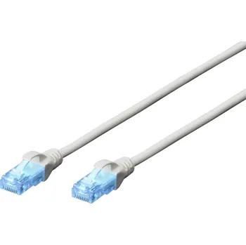 Datový kabel Digitus DK-1512-300 RJ45 síťové kabely, propojovací kabely CAT 5e U/UTP 30.00 m šedá 1 ks