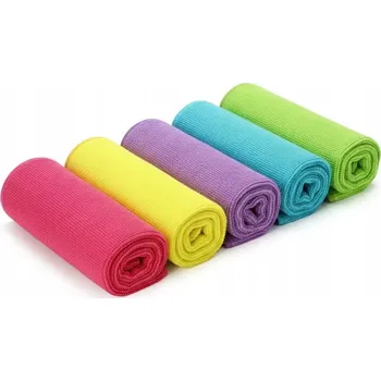 Utěrka 5 x UTĚRKA Z MIKROVLÁKNA KUCHYŇSKÁ UTĚRKA DO OKEN AUTA 32X32cm 220gsm