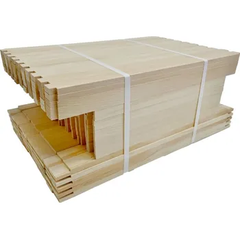 Rámkový přířez 39x30 klasický vrtaný (50 ks) - Borovice vejmutovka