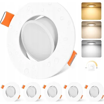 Bodové svítidlo YindaLux LED bodové svítidla zapuštěná stmívatelná otočná svítidla 5W IP44