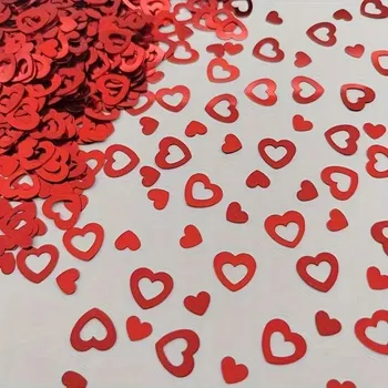 Konfeta Konfety srdce srdíčka červené Valentýn 15 g