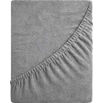 Prostěradlo Froté Prostěradlo Delux - ocelové 220x200 s gumou, Polský výrobek