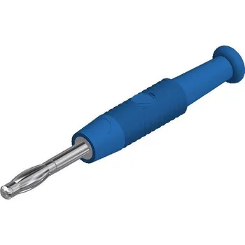 Krokosvorka Hirschmann Test a Measurement MSTF 2 bl banánek zástrčka, rovná Ø pin: 2 mm modrá 1 ks