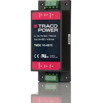 Měnič napětí DC-DC převodník 10W, výstup: 24V dc 416mA 3kV dc, Vin 18→ 75 V stejnosm