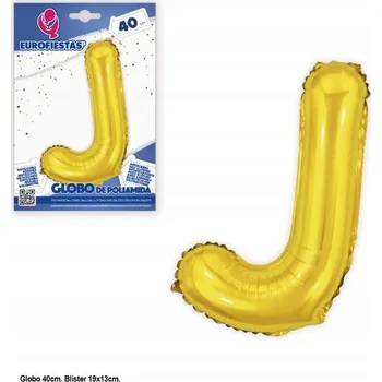 Balónek Ouda Party -40 cm zlatý balónek písmeno J