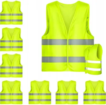 VÝSTRAŽNÁ REFLEXNÍ VESTA SILNIČNÍ PRACOVNÍ UNIVERZÁLNÍ