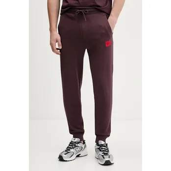 Bavlněné tepláky HUGO Doak212 50447963 hnědá 89X, vel. XXL