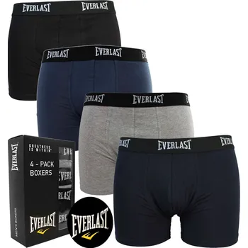 Pánské oblečení EVERLAST pánské bavlněné boxerky 4 ks MIX velikost L