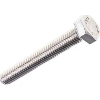Šroub Strojní šrouby, Prostý, Nerezová ocel hlavice Šestihranná 2.16in, velikost závitu: M8 55mm 1.25mm