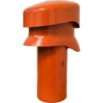 HPI Větrák krátký dvoudílná trubka s&nbsp;krytem - průměr 100 mm Červenohnědá (ks) - množstevní sleva při odběru nad 12 000 Kč