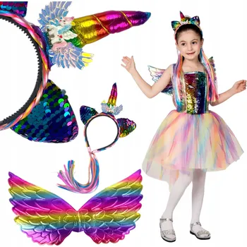 Karnevalový kostým Kostým Jednorožec del-sol vel. 110-120