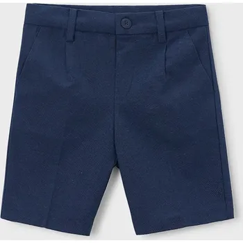 Chlapecké kraťasy Dětské šortky s příměsí lnu Mayoral 3201.5B.Mini.PPY2 námořnická modř 59X, vel. 98