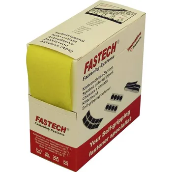 Zip FASTECH® B50-STD-L-020805 pásek se suchým zipem, k našití, flaušová část, (d x š) 5 m x 50 mm, žlutá, 5 m