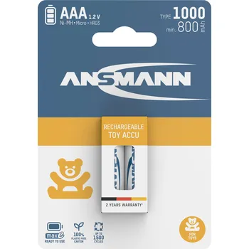 Článková baterie Ansmann 1311-0029 akumulátor AAA Ni-MH 800 mAh 1.2 V 2 ks