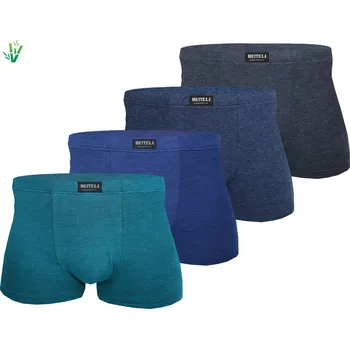 Pánské spodní prádlo FANNIFEN Pánské jednobarevné boxerky M6618 4ks v balení Barva: Mix, Velikost: XL