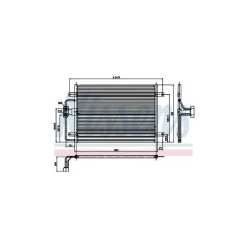 Motor automobilu Chladič klimatizace NISSENS 94323