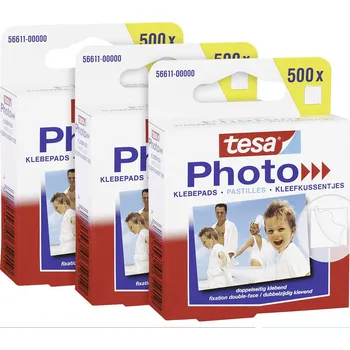 Izolační páska tesa Photo® Samolepicí podložky bílá Množství: 1500 ks