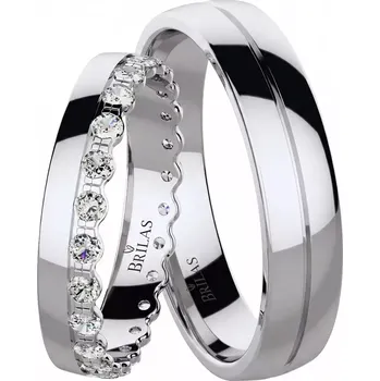 Prsten Fiera zlato + Dita chirurgická ocel - kombinace materiálů