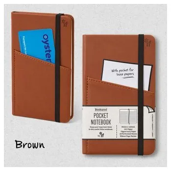Zápisník Bookaroo Kapesní zápisník A6 - hnědý