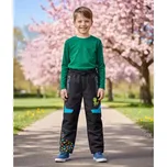 Chlapecké softshellové kalhoty nezateplené Kugo HK5302 šedé