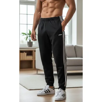 pánské tepláky ADIDAS - BLACK/WHITE - 2XL (Adidas Ess 3S DP2380)