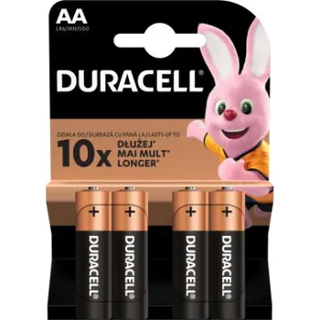 Článková baterie Duracell Basic Duralock AA (LR06) 1500 cena za balení 4 ks