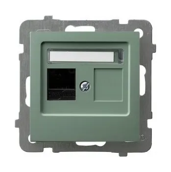 Elektrická zásuvka Anténní zásuvka nástěnná Ospel zelená