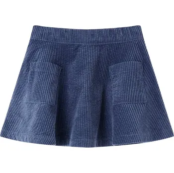 Dívčí oblečení vidaXL Dětská sukně s kapsami manšestr námořnicky modrá 104