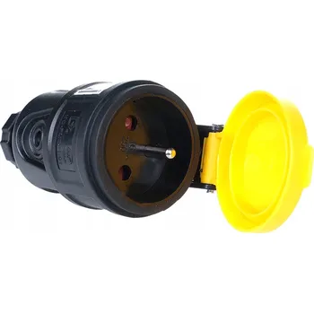 Elektrická zásuvka Elektrická Zásuvka hermetická Rum-Lux černá