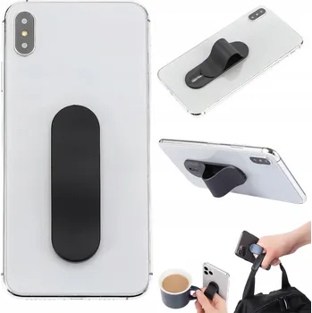 STOJANEK DRŽÁK UCHYT pro TELEFON na PRST ČERNÝ