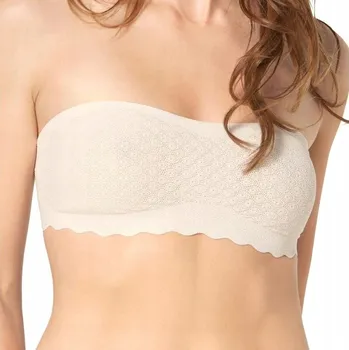 Podprsenka Sloggi podprsenka bandeau (bez ramínek) bílá velikost L