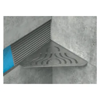 Drátěná police Progress Profiles ProShelf trojúhelníková nerezová polička pod obklad 170 × 240 mm