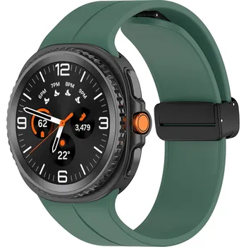 Příslušenství k fitness náramku Techsuit - Řemínek na hodinky (W011) - Samsung Galaxy Watch8 40 mm/Watch8 44 mm/Watch8 Classic - tmavě zelený